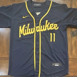 Jackson Chourio Milwaukee Brewers Jersey Adult Large NWT